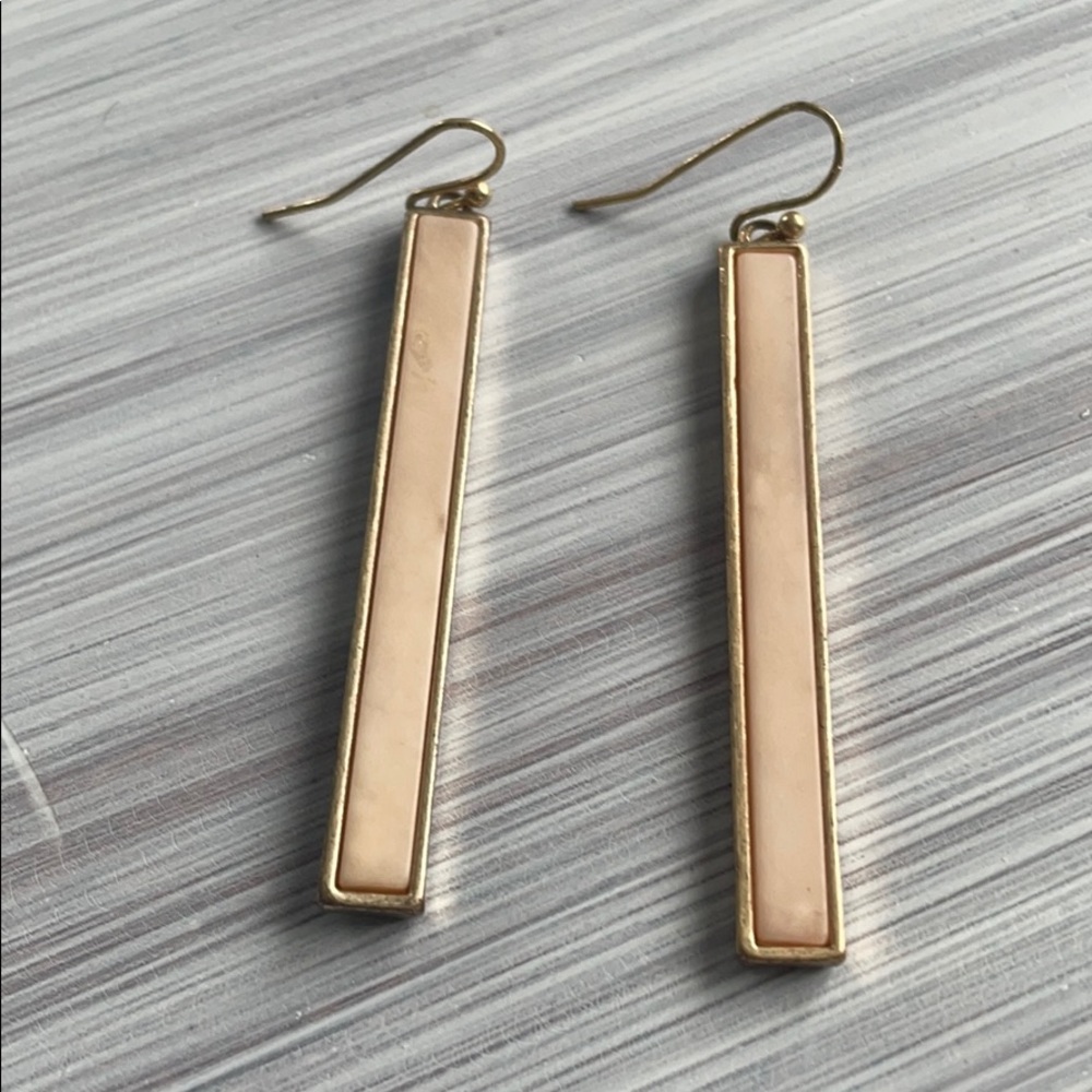 Bar drop earrings
